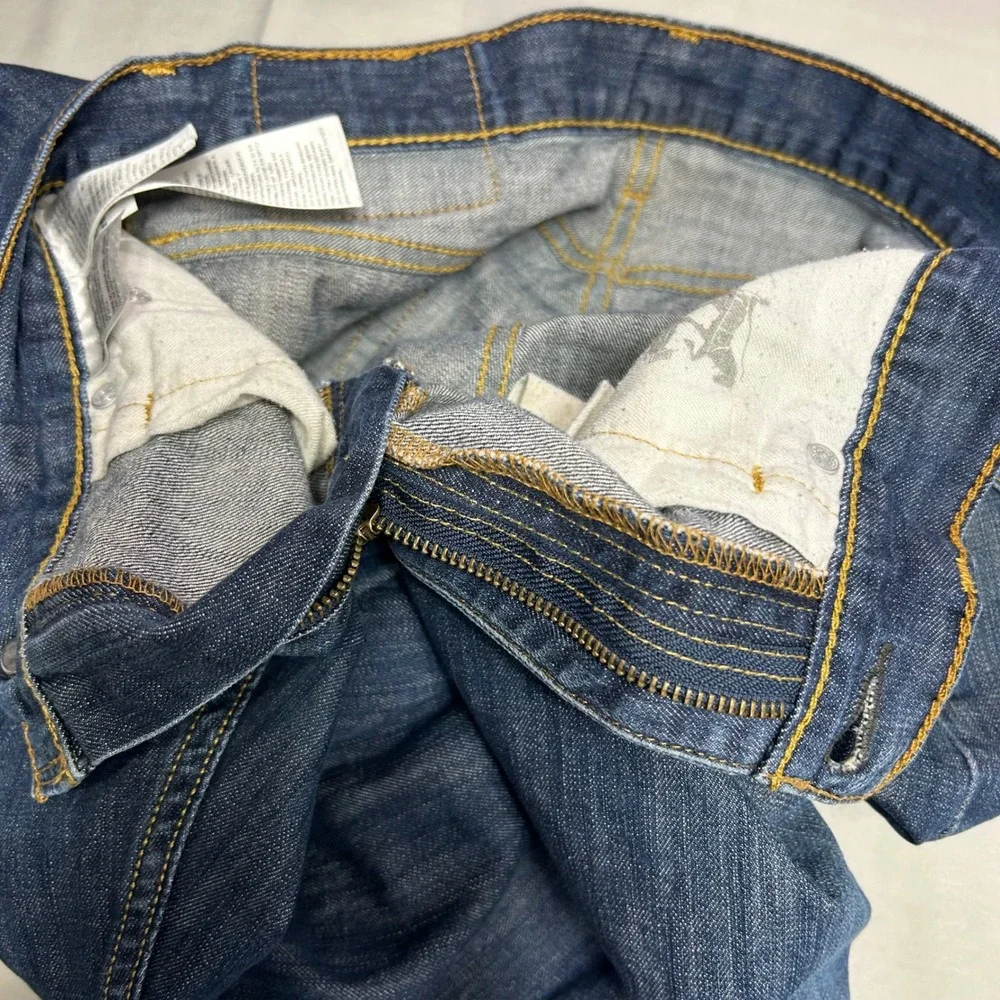 Levi's Jeans 513 Mens 30x27 Dark Wash Denim Slim Straight Casual‎ Classic